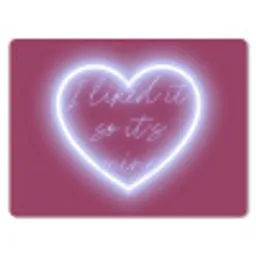 I liked it so it's mine - Neon hart - Roze muismat rubber klein -3d