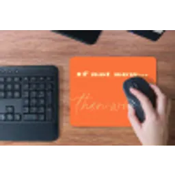 If not now then when - Oranje - Geel - Levendig muismat rubber klein -toetsenbord