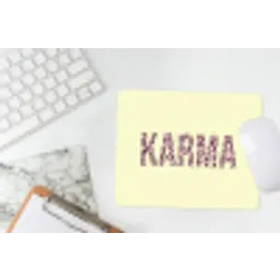 Karma - Luipaardprint - Geel muismat rubber klein -witbureau