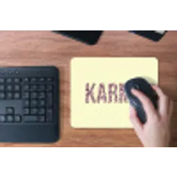 Karma - Luipaardprint - Geel muismat rubber klein -toetsenbord