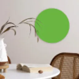 Groen - Kleuren - Natuur Wandcirkel kunststof plaat 5mm dik klein 188 -sfeer4