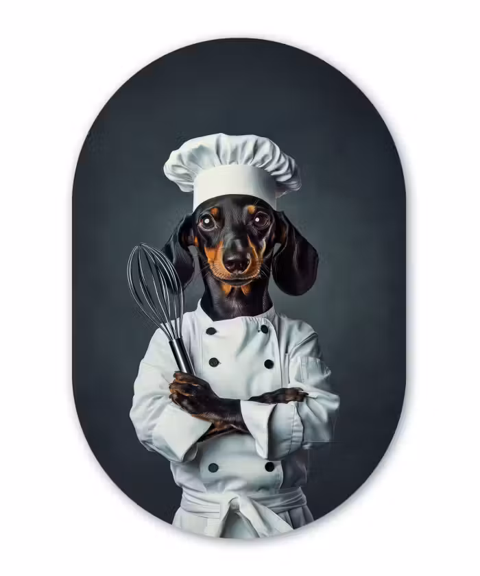 Muurovaal - Hond - Garde - Kok