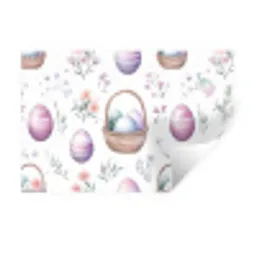 Bloemen - Paaseieren - Patroon Muursticker klein -3d