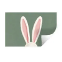 Hazen - Oren - Roze Muursticker klein -3d