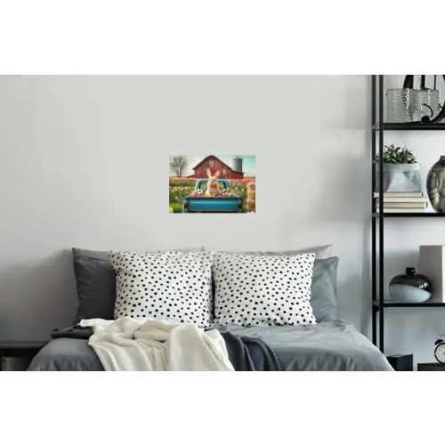 Konijn - Boerderij - Eieren Muursticker klein -slaapkamer