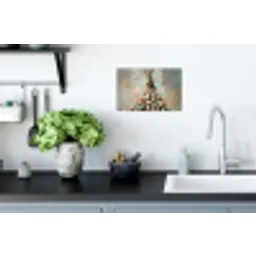 Konijn - Eieren - Kleurrijk Muursticker klein -keuken