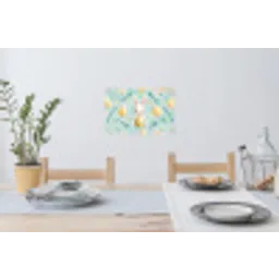 Konijn - Eieren - Takjes Muursticker klein -eettafel