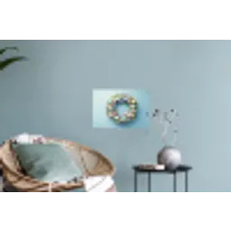 Krans - Eieren - Bloemen Muursticker klein -plant
