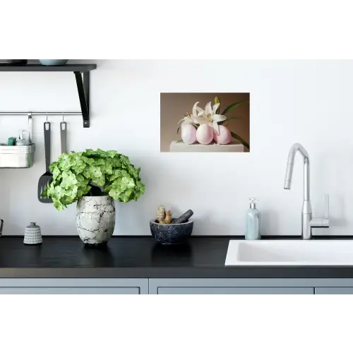 Lelies - Eieren - Pasen Muursticker klein -keuken