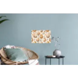 Paaseieren - Bruin - Bloemen Muursticker klein -plant