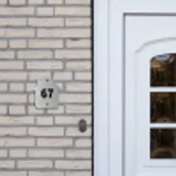 Metaal - Traditioneel Naambord Huisje klein -sfeer1
