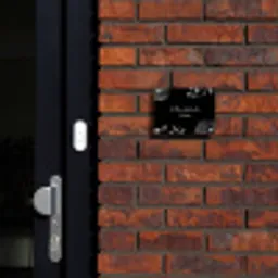 Illustraties - Zwart - Sierlijk Naambord Rechthoek middel -sfeer1-rechthoek-S