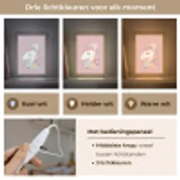 Eenhoorn - Roze - Bloemen Light Box met kabel klein -USP_lichtkleurNL