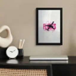 Catch flights not feelings - Vliegtuig - Roze fotolijst zwart zonder passe partout klein -sfeer1