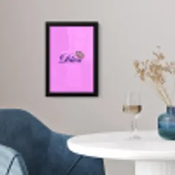Diva - Lip - Panterprint - Roze fotolijst zwart zonder passe partout klein -sfeer4