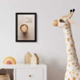 Koffie - Obessive Coffee Disorder - Beige fotolijst zwart zonder passe partout klein -usfeer4_kinderkamer