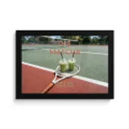 Matcha Club - Tennis - Matcha fotolijst zwart zonder passe partout klein -3d