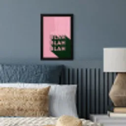Tekst - Grafisch - Groen - Schaduw fotolijst zwart zonder passe partout klein -sfeer3