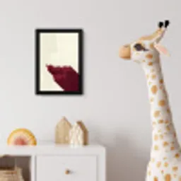 you go girl - 3D - Rood fotolijst zwart zonder passe partout klein -usfeer4_kinderkamer