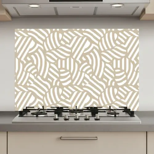 Abstract - Modern - Beige keuken achterwand spatscherm klein 900 -3d_website