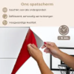 Basketbalbord - Minimalistisch - Zwart keuken achterwand spatscherm klein -spatscherm_NL