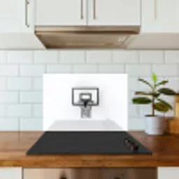 Basketbalbord - Minimalistisch - Zwart keuken achterwand spatscherm klein -sfeer2
