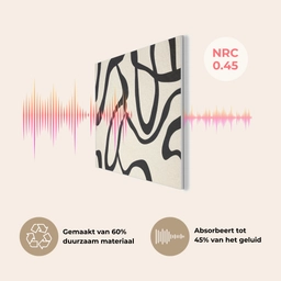 Abstract - Lijnen - Modern - Beige PET vilt klein -USP_NL