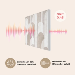 Abstracte bogen - Modern - Beige PET vilt klein -USP_NL