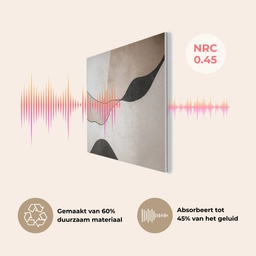 Contourlijnen - Abstracte landschap PET vilt klein -USP_NL