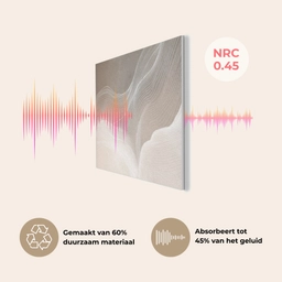 Golvende lijnen - Luchtstromen - Harmonieus PET vilt klein -USP_NL