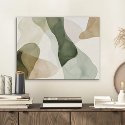 Japandi - Abstract - Groen PET vilt klein -sfeer1