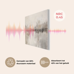 Moderne kunst - Abstract - Beige PET vilt klein -USP_NL