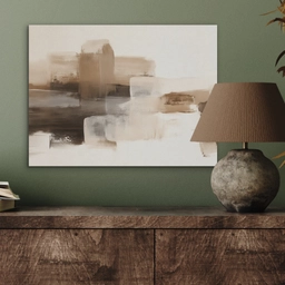 Penseelstreken - Abstract landschap - Rust PET vilt klein -sfeer2