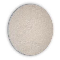 Japandi - Beige - Modern Akoestische PET Vilt - Rond klein -3d