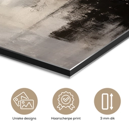 Abstract - Kunst - Grijs aluminium wit klein -closeup_NL