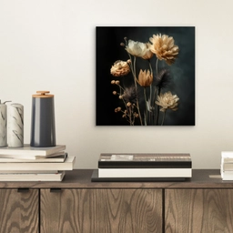 Boeket - Bloemen - Licht - Zwart aluminium wit klein -sfeer1
