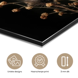 Boeket - Bloemen - Licht - Zwart aluminium wit klein -closeup_NL