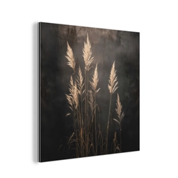 Siergras - Pluimen - Verlichting - Zwart aluminium wit klein -3d