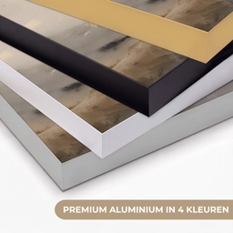 Berglandschap - Mist  - Penseelstreken Textielframe zwart klein -USP_kleurenNL