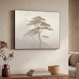 Boom - Oosterse stijl - Landschap Textielframe - compleet frame klein -sfeer3