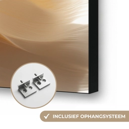 Close up - Pioenroos - Wit Textielframe zwart klein -USP_ophangsysteemNL