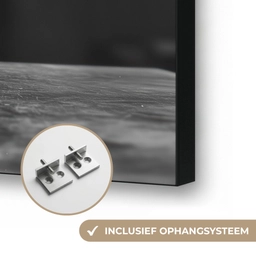 Geit - Bord - Spaghetti - Zwart Wit Textielframe zwart klein -USP_ophangsysteemNL