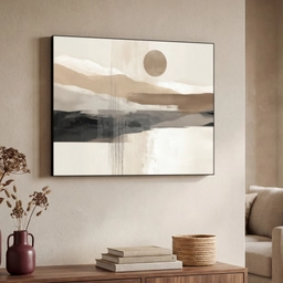 Minimalistisch - Landschap - Dimensie Textielframe - compleet frame klein -sfeer3