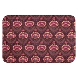 Bloemen - Waaier - Paars Badmat klein 997 -3d