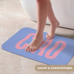 Ciao - Roze - Blauw - Golvend Badmat klein -USP_ZachtNL