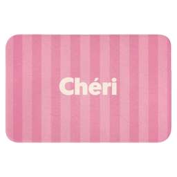 Gestreept - Roze - Chéri Badmat klein -3d