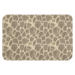 Giraf - Patroon - Beige - Bruin Badmat klein 997 -3d