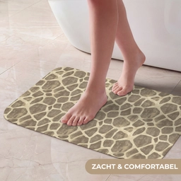 Giraf - Patroon - Beige - Bruin Badmat klein 997 -USP_ZachtNL