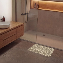 Giraf - Patroon - Beige - Bruin Badmat klein 997 -sfeer2