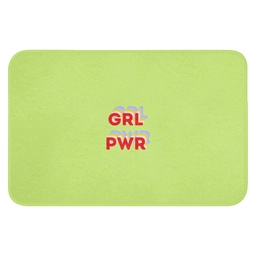 Grl pwr - Groen - Rood - 3D Badmat klein -3d